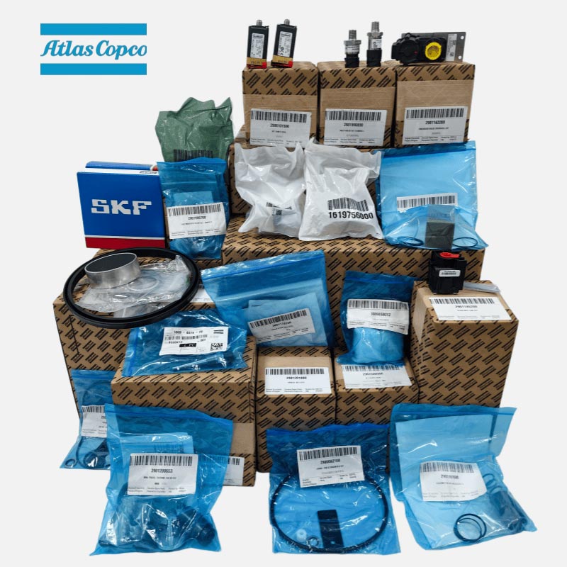 Atlas Copco Luftkompressor Ersatzteile Original Ölfilter Luftfilter Drucksensor Magnetventil Filter Ventil Service Kit