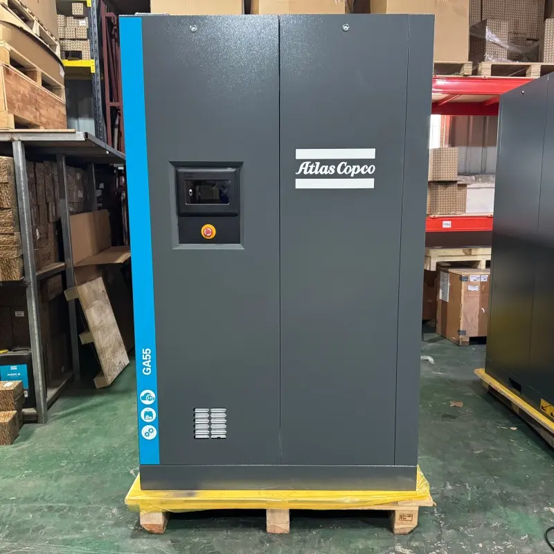 Atlas Copco GA55 55 kW 75 PS Öleingespritzter Schraubenluftkompressor Original