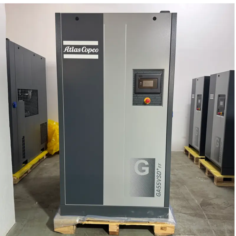 Atlas Copco GA55VSD+FF 55 kW 75 PS Öleingespritzter Schraubenluftkompressor Original für die Industrie