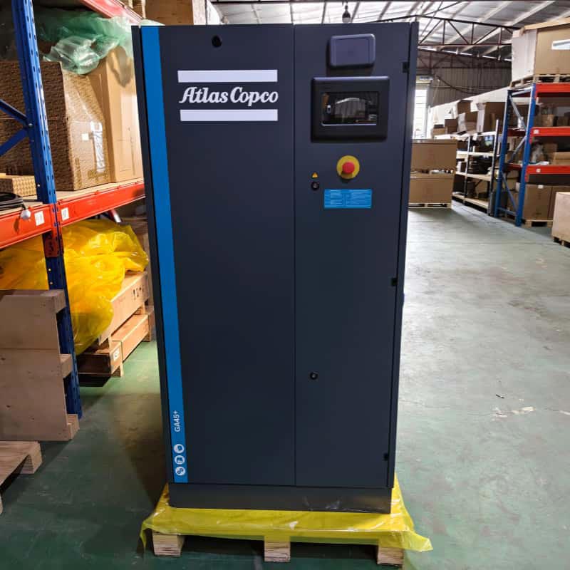 Stationäre Rotationsschrauben-Luftkompressoren von Atlas Copco GA45+, geschmierter Wechselstrom, 380 V/400 V, 45 kW