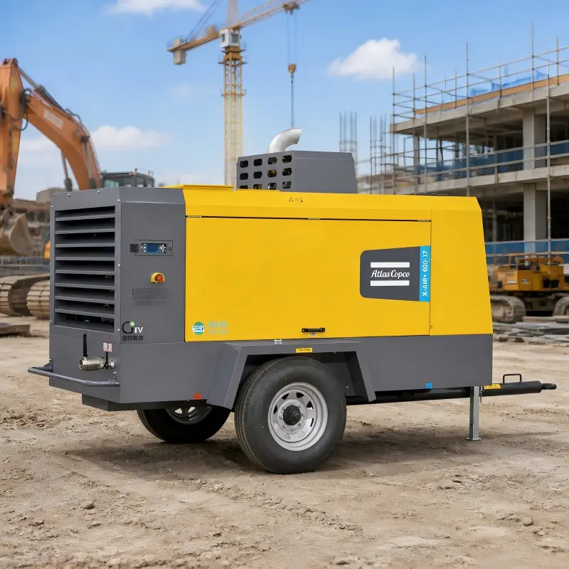 Atlas Copco X-Air+600-17 Tragbarer Dieselkompressor 154 kW Original