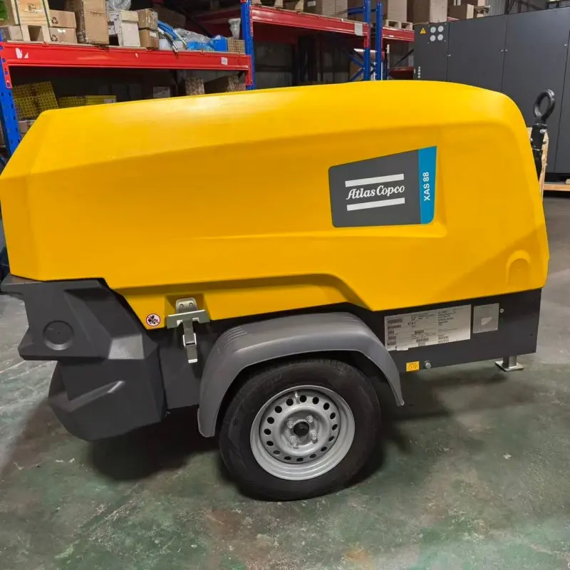 Atlas Copco XAS 88 KD tragbarer Diesel-Luftkompressor, Anleitung, Bergbau, Original